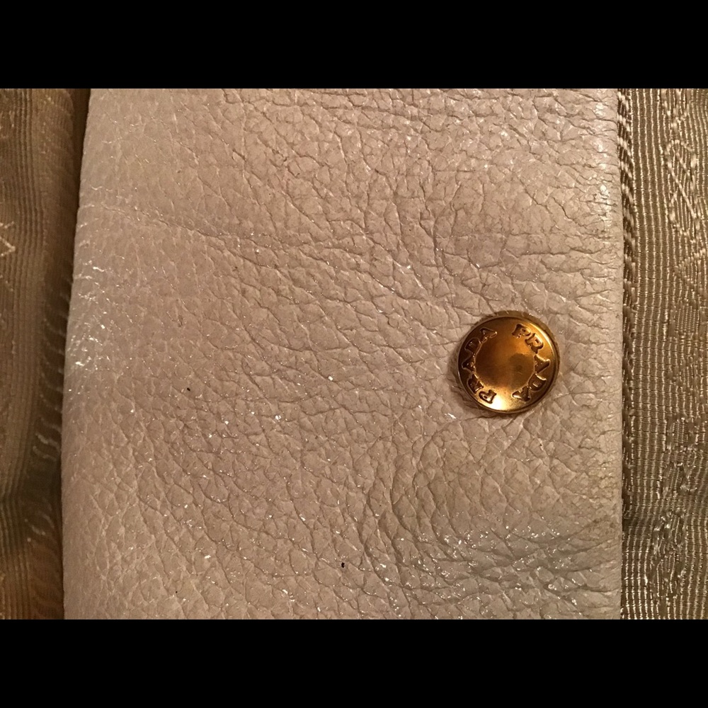 PRADA leather purse w/ brass chain straps - Picture 8 of 11